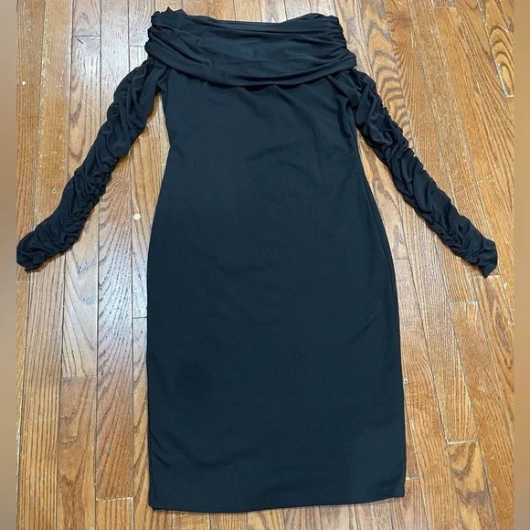 Fashion Nova Black Long Sleeve Dress - Picture 2 of 15